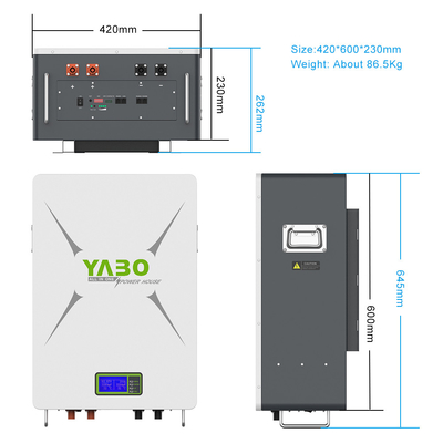 5kw 10kw 12kw bateria recarregável Lifepo4 Powerwall Home 51.2v 48v 200ah