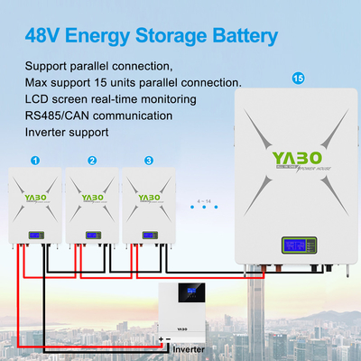Bateria Solar Lifepo4 Powerwall 5kwh 10kwh Transporte portátil 48v 200ah