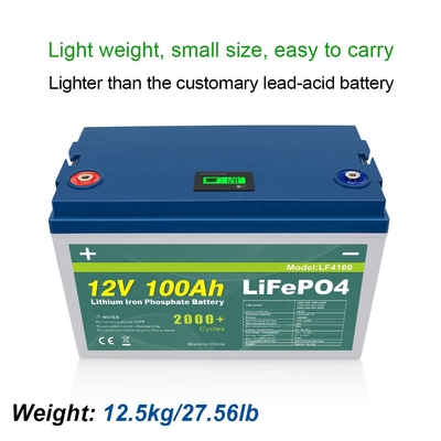 200Ah 300Ah 100Ah 12V 32700 lifepo4 bateria LCD Power Display Smart BMS