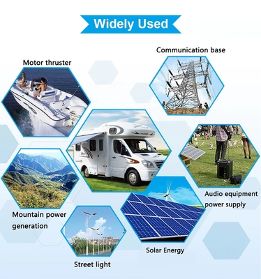24V 36V 48V 12V Lifepo4 bateria 12v 200ah iate armazenamento solar UPS
