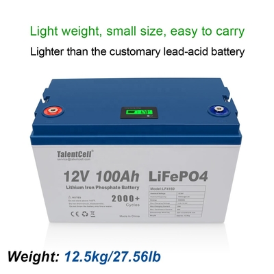Bateria de golfe Lifepo4 Solar RV recarregável 100ah 12v bateria de lítio lifepo4