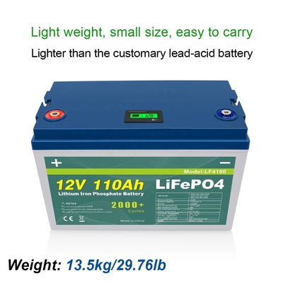Bateria de carrinho de golfe 12v 110Ah Lifepo4 ciclo profundo