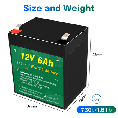 Bateria Talentcell 12v 6ah Lifepo4 Ciclo Profundo 2000 Ciclos 32700 6000mAh