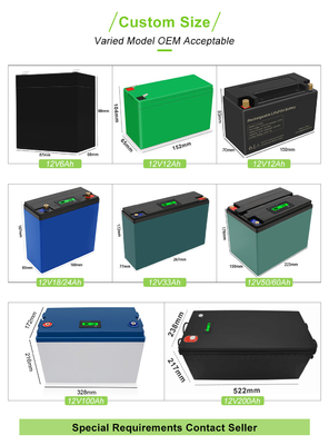 32650 32700 12v 200ah Lítio Ferro Lifepo4 Bateria de Ciclo Profundo Bms