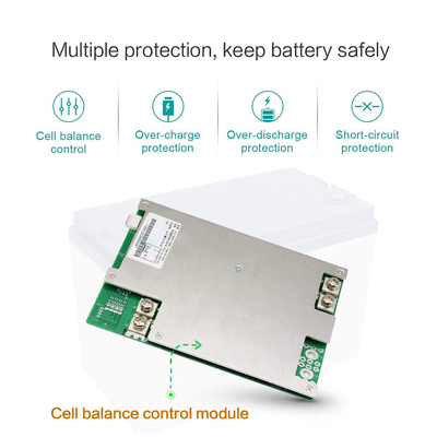 24V 36V 48V 72V 12v 100ah Lifepo4 bateria BMS ferro de lítio ácido-chumbo embutido