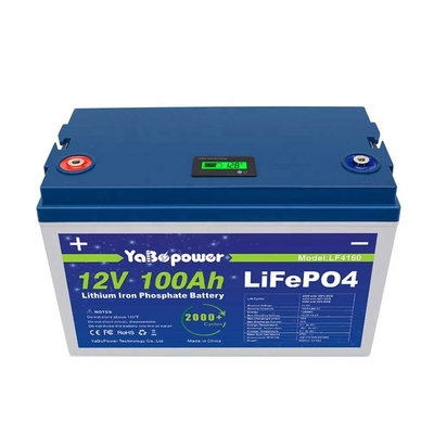 Lifepo4 12v 100ah bateria de lítio ferro fosfato bicicleta elétrica carrinhos de golfe barcos