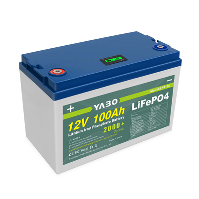 100 Ah Lifepo4 12 volts bateria de lítio de ciclo profundo 2000 ciclos substituir gel