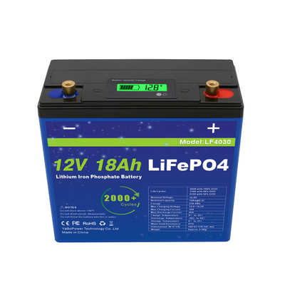 Bateria recarregável 10ah 15ah 18ah 22ah Lifepo4 Bateria recarregável 12v Lifepo4 Ebike