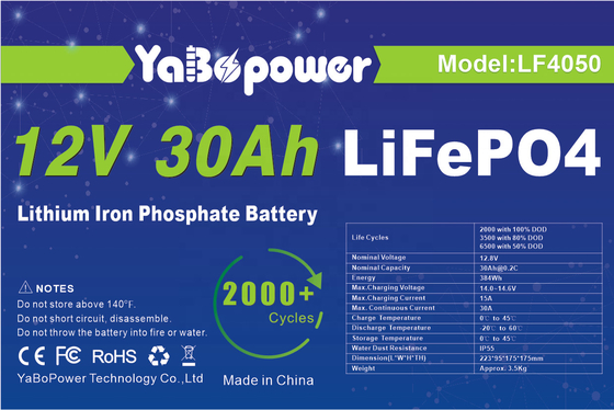 Bateria recarregável 24V 24v 30ah Lifepo4 bateria de ciclo profundo 15A 32700 célula