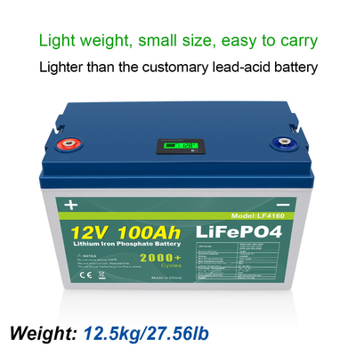 Produtos de venda imperdíveis personalizados de fábrica baratos Bateria Lifepo4 de íon de lítio 100ah 12v