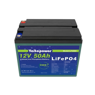 Bateria recarregável 12v 50ah Lifepo4 2.000 ciclos profundos
