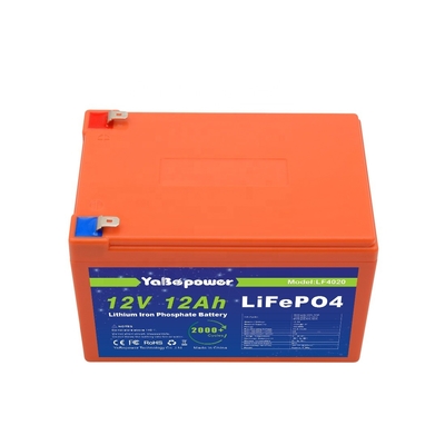 12,8v 12v 12ah Lifepo4 bateria recarregável corrente de descarga 6A