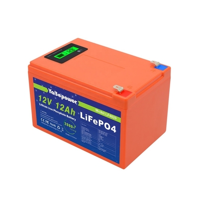 Bateria 6A Lifepo4 de corrente de descarga 12v 12Ah com certificação CE com capacidade proeminente