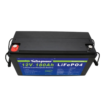Certificação de alto padrão e qualidade garantida Lifepo4 12v180Ah bateria de íon de lítio para sistema híbrido