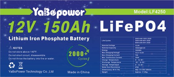 12v 150ah Lifepo4 célula de bateria 32700 lítio fosfato de ferro
