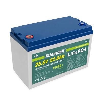 25,6v 52ah 50ah 24v Lifepo4 bateria de ciclo profundo solar 3000 ciclos