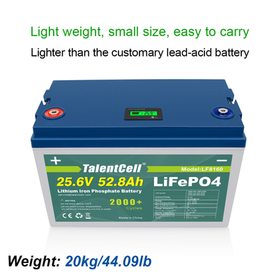 24v 60ah 70ah 80ah 24v 50ah Lifepo4 bateria de ciclo profundo