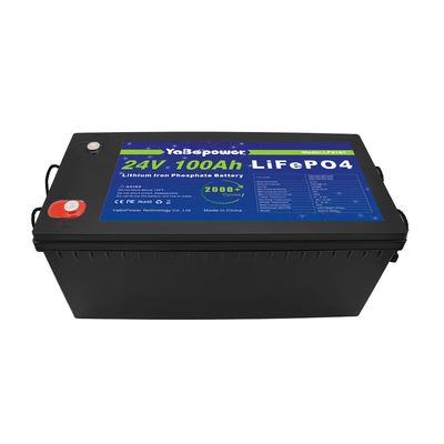Bateria solar 100ah 150ah 24v do armazenamento rv Lifepo4 para o veículo de Off Road do barco