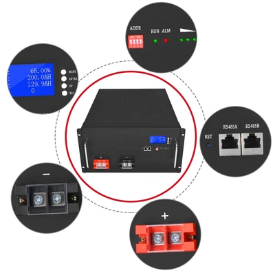 Bateria de fosfato de lítio 48v Lifepo4 Bms 48v substituir sistema solar de chumbo-ácido