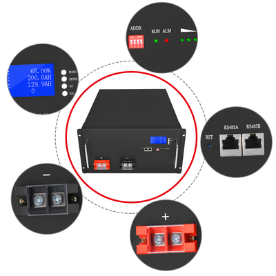 Bateria DIY 48V Lifepo4 200ah 51,2V 120Ah Armazenamento de energia solar de lítio