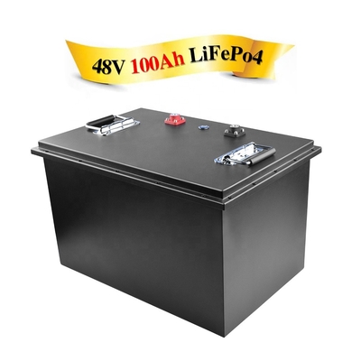 48v 51.2V 100AH ​​à prova d'água Lifepo4 bateria elétrica bicicleta íon de lítio solar