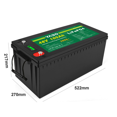 51,2v 100ah 48v Lifepo4 bateria solar de alta capacidade à prova d'água