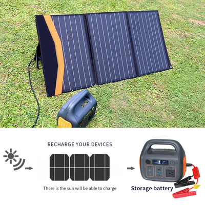 Casa 110 v 220 v gerador solar de acampamento 300 w estação de energia portátil ao ar livre com partida do carro