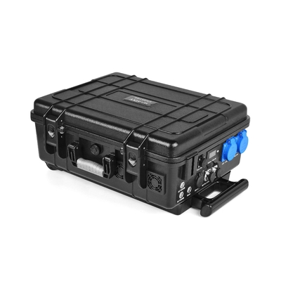 Carro elétrico de lítio portátil banco trolley case fonte de backup solar 2500wh