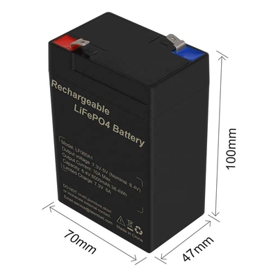 6.4V 4.5Ah 6v 5Ah Ciclo Profundo LiFePO4 Bateria Recarregável Iluminação