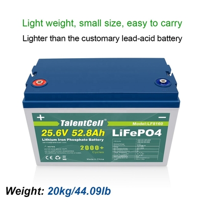 Bateria de fosfato ferroso de íon de lítio Lifepo4 para ev 24v 50ah