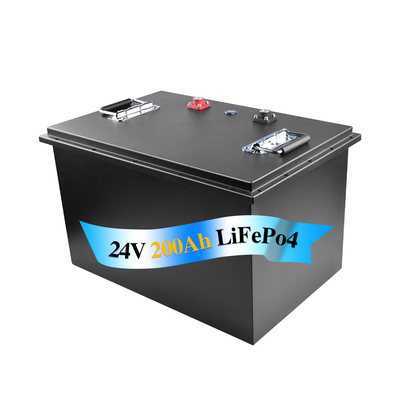 24 Volts Lifepo4 bateria para empilhadeira elétrica à prova d'água monitor currículo 200Ah