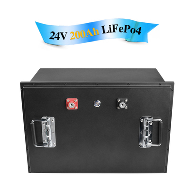 24 Volts Lifepo4 bateria para empilhadeira elétrica à prova d'água monitor currículo 200Ah
