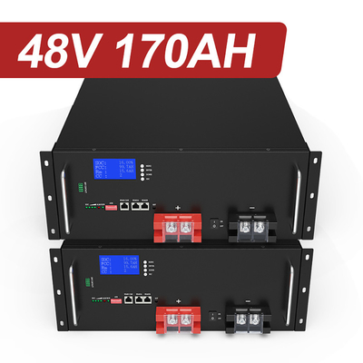 Células de bateria prismáticas OEM ODM 16S1P 170Ah 48V baterias de lítio baterias solares para estação base