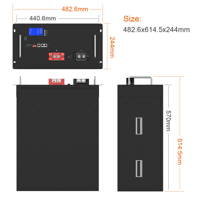 Bateria de lítio profunda solar feita sob encomenda 48V do ciclo Lifepo4 200AH 230AH 170AH