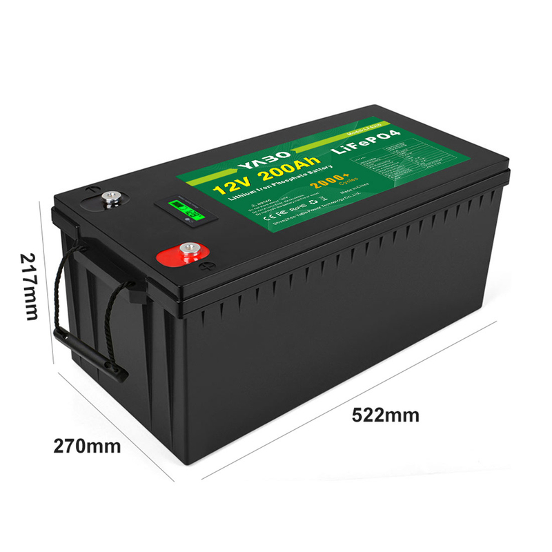 200Ah 300Ah Lítio 100ah 12v Lifepo4 Bateria Ciclo Profundo RV Iate Marinho Solar