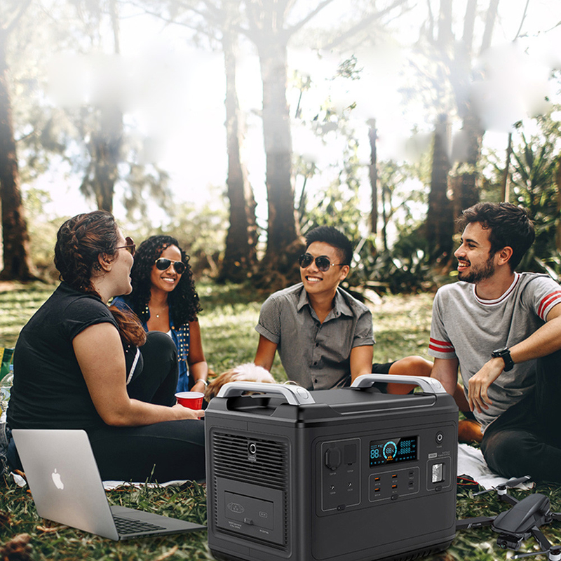 Central elétrica portátil LiFePO4 para ar condicionado geladeira casa 2000 w Lifepo4 ups gerador solar