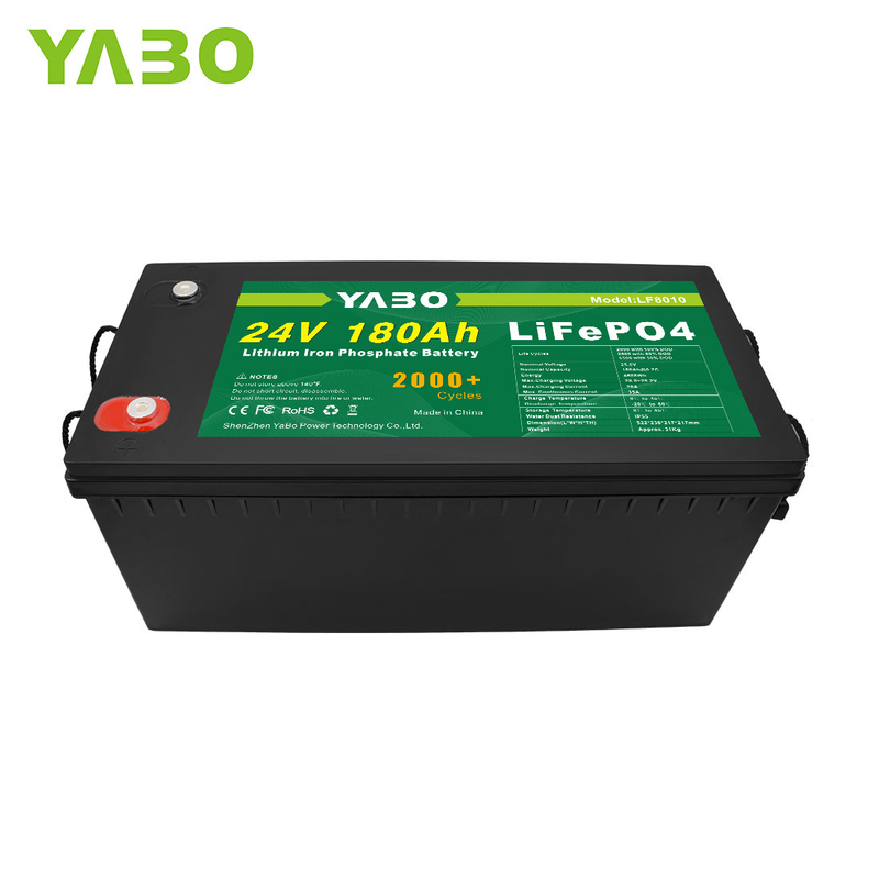 Bateria de fosfato de ferro de lítio de alta qualidade 2000 ciclos 24V 180Ah Lifepo4 barato 24V 180Ah Lifepo4