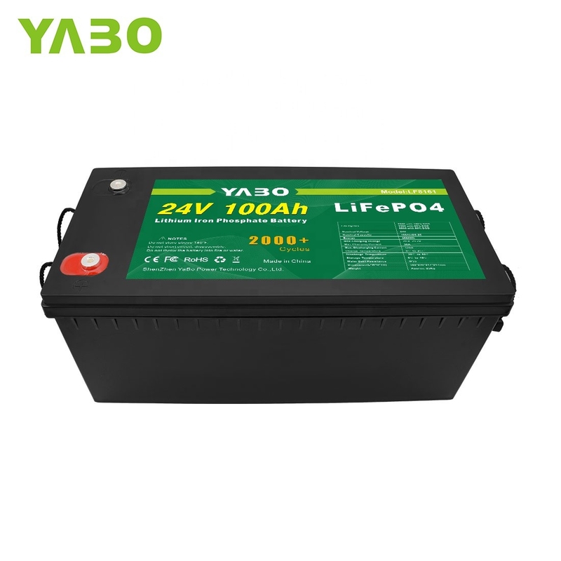 Célula de bateria 100Ah 24V Lifepo4 para sistemas de armazenamento de energia solar UN38.3