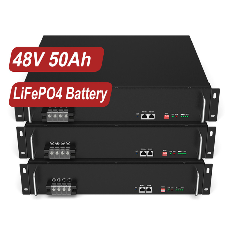 Bateria de íon de lítio de alta energia 48V 50Ah 100Ah LiFePO4 para sistemas de armazenamento de energia solar